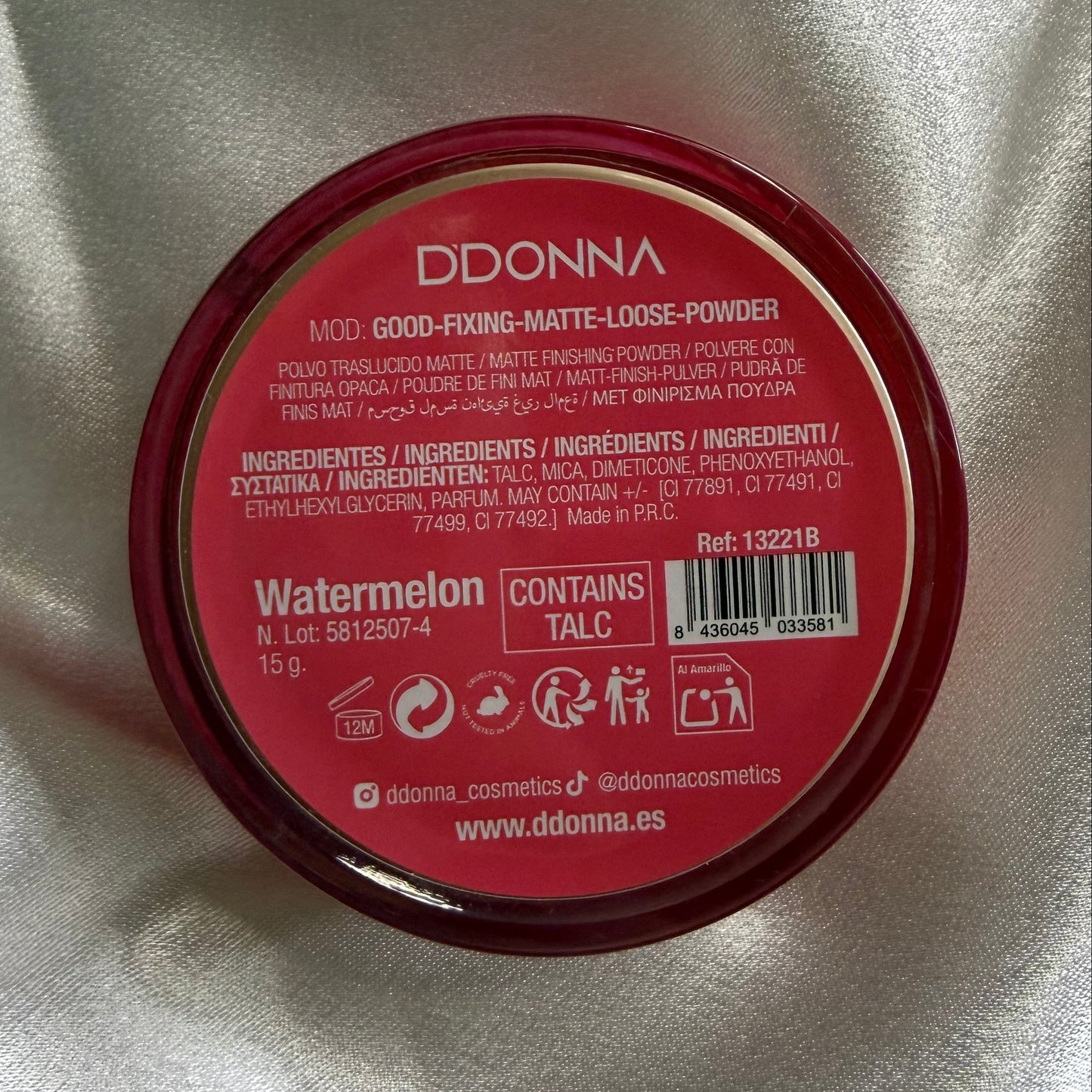 Poudres libres fixantes mat Pastèque